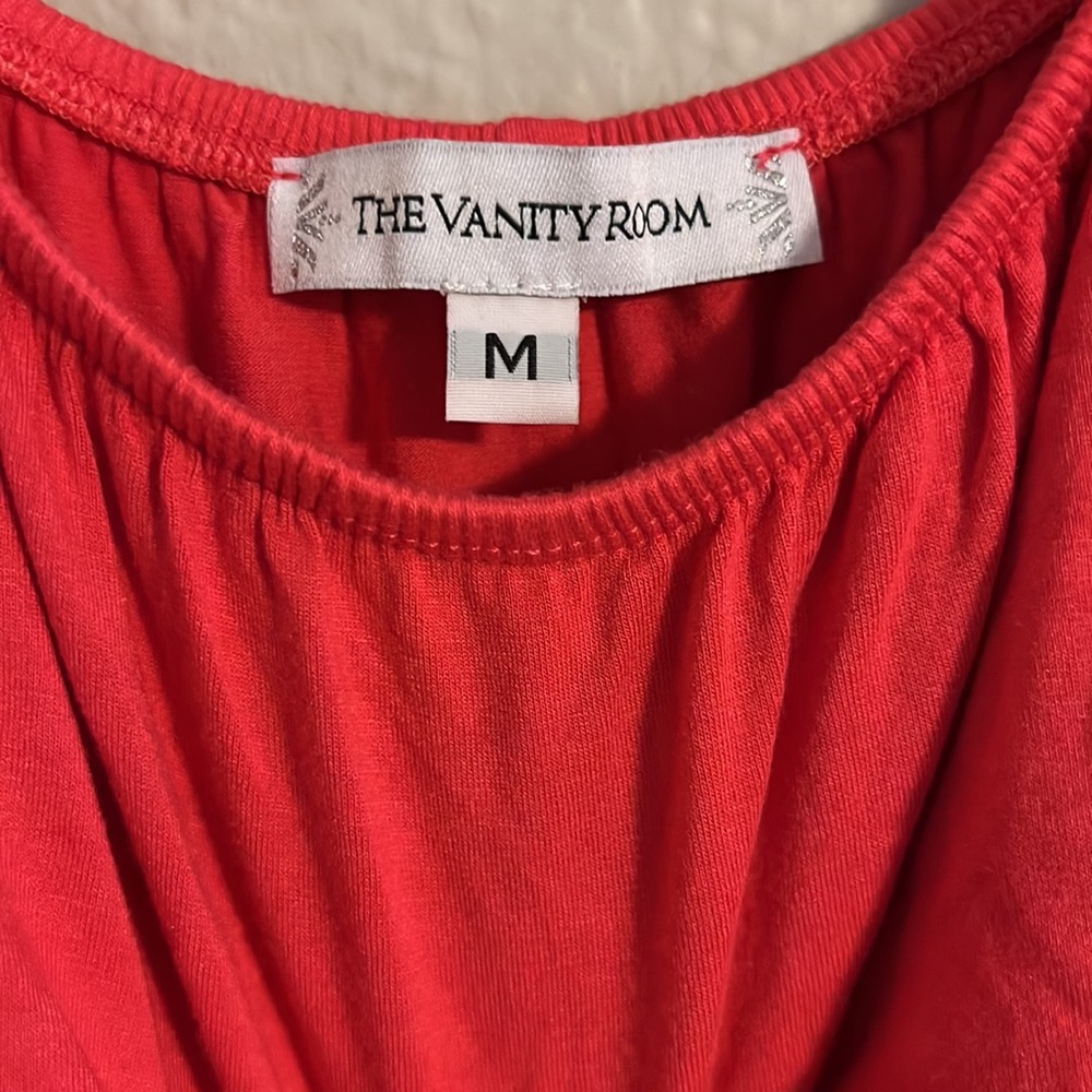 The Vanity Room tassel cold shoulder top - Picture 3 of 3